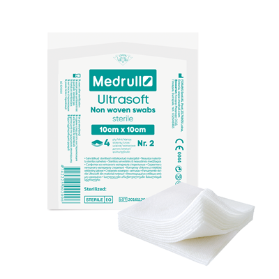Picture of Non-woven sterile napkins, Ultrasoft 10cmx10cm, 4-layer, N2