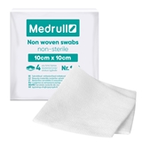 Show details for Non-woven wipes, non-sterile, 10 cm x 10 cm, 4 layers, N100