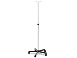 Show details for I.V.STAND ON 5 WHEELS TROLLEY - 2 hooks - disassembled