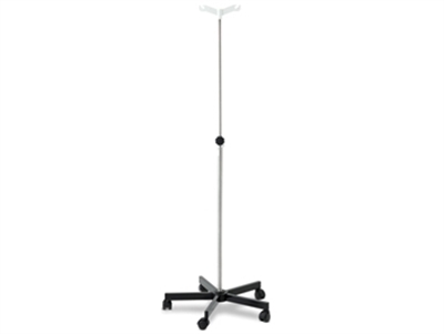 Picture of I.V.STAND ON 5 WHEELS TROLLEY - 2 hooks - disassembled