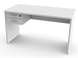 Show details for  DESK 120x70x h73 cm - with two drawers and sides