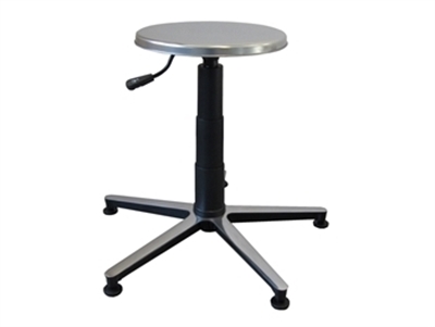 Picture of  STOOL - s/s seat, aluminium base with feet
