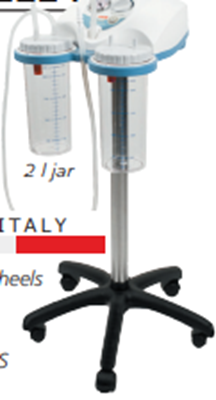 Picture of  "SUPER VEGA BATTERY ON TROLLEY" SUCTION ASPIRATOR with footswitch
