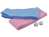 Show details for SINGLE PATIENT FOETAL TRANSDUCER BELTS 6x120 cm - pink-light blue, 100 kit of 2