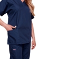 Show details for CHEROKEE V-NECK TOP - ORIGINALS , WOMAN, M, NAVY BLUE