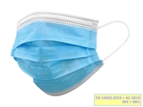 Show details for GISAFE 98% FILTERING MASK, 3 PLY, TYPE IIR WITH LOOPS, PEDIATRIC, LIGHT BLUE, FLOW PACK, 10 PCS.