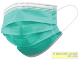 Show details for GISAFE 98% FILTERING MASK, ADULT, LIGHT GREEN, 50 PCS.