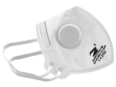 Picture of G-PRIME FFP3 FILTERING MASK WITH VALVE, WHITE, IT,GR, RO, PL, SE, 20 PCS.