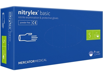 Picture of NITRYLEX BASIC NITRILE GLOVES, SMALL, 100 PCS.