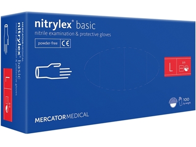 Picture of NITRYLEX BASIC NITRILE GLOVES, LARGE, 100 PCS.