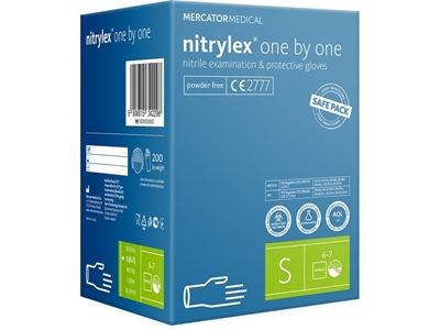 Picture of NITRYLEX CLASSIC ONE BY ONE NITRILE GLOVES, SMALL, 200 PCS.