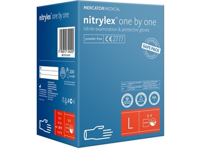 Picture of NITRYLEX CLASSIC ONE BY ONE NITRILE GLOVES, LARGE, 200 PCS.