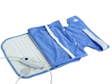 Show details for Heating pad with cover, grey/ceil blue