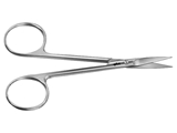 Show details for Aesculap Iris thin scissors, straight, sharp/sharp, 11 cm, bc110r