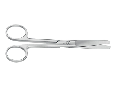 Picture of Aesculap surgical scissors, straight, blunt/blunt, 15 cm, bc315r