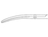 Picture of Aesculap mayo dissecting scissors, curved, blunt/blunt, 16.5 cm, bc587r