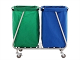Show details for DOUBLE SOILED LINEN TROLLEY - stainless steel AISI 202