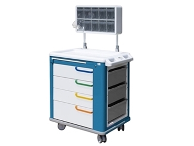 Picture of DRESSING TROLLEY - standard - white/blue