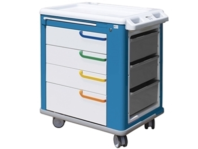 Picture of MULTIFUNCTIONAL TROLLEY - standard - white/blue