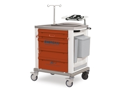 Picture of PAINTED STEEL EMERGENCY TROLLEY - standard