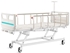 Picture of Кровать для пациента с 4 шарнирами и регулируемой высотой - 3 рукоятки - колесики