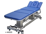 Показать информацию о Лечебный стол с 4 секциями регулировки высоты — синий.