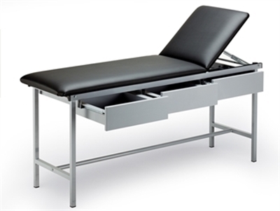 Picture of Окрашенная в серый цвет кушетка для осмотра с 3 выдвижными ящиками