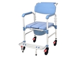 Show details for BLUE COMMODE WHEELCHAIR