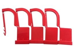 Show details for  PLASTIC SECURITY SEAL - red